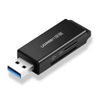 Ugreen prenosná čítačka kariet TF/SD pre USB 3.0 čierna (CM104)