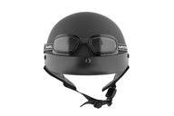MOTORKOVÁ PRILBA OTVORENÁ CHOPPER SKÚTER XS + OKULIARE MOTORKOVÁ PRILBA OTVORENÁ CHOPPER SKÚTER XS + OKULIARE