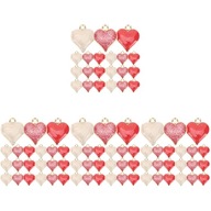 Love DIY prívesky Príslušenstvo v tvare srdca 120 ks Love DIY prívesky Príslušenstvo v tvare srdca 120 ks