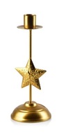 Svietnik v20,5x8x5cm zlatá hviezda