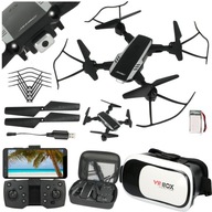 Skladacia DRONE Wifi kamera LIVE VIEW Kompas Návrat vznášajúci sa + 3D VR OKULIARE Skladacia DRONE Wifi kamera LIVE VIEW Kompas Návrat vznášajúci sa + 3D VR OKULIARE