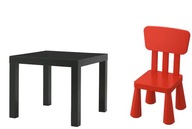 Stôl IKEA LACK + detská stolička MAMMUT