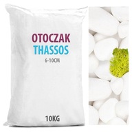 THASSOS Biely grécky záhradný kamienok 6-10cm 10KG