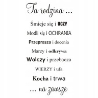 Nápis na nálepke na stenu Family..Loves and Lasts 193 Nápis na nálepke na stenu Family..Loves and Lasts 193