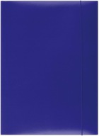 Lakovaná zložka s gumičkou A4 300g Námornícka modrá 25 ks