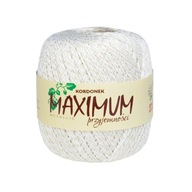 Opus Natura MAXIMUM METALICKÁ šnúra biela so zlatou niťou, 100g, 565m Opus Natura MAXIMUM METALICKÁ šnúra biela so zlatou niťou, 100g, 565m