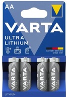 4x VARTA AA R6 ULTRA LITHIUM 6106 lítiová batéria 4x VARTA AA R6 ULTRA LITHIUM 6106 lítiová batéria