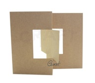 Štvorcová kartová základňa 15 cm hojdačka kraft GoatBox