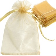 DARČEKOVÉ TAŠKY PRE HOSTÍ OD ORGANZA ZLATÉ 15x10 ZLATÉ TAŠKY 100 ks DARČEKOVÉ TAŠKY PRE HOSTÍ OD ORGANZA ZLATÉ 15x10 ZLATÉ TAŠKY 100 ks