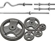 SET 100KG LIATINA HMOTNOSŤ 29MM + 4 ÚCHYTKY