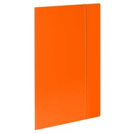 Oranžový kartónový priečinok s gumou A4.Oranžové priečinky na dokumenty