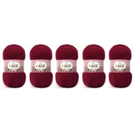 NAKO Angora Luks 1238 Burgundsko Balenie 5 ks. NAKO Angora Luks 1238 Burgundsko Balenie 5 ks.