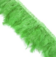 ZELENÉ marabu perie na stuhe, 1m nadýchané ZELENÉ marabu perie na stuhe, 1m nadýchané