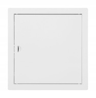 KOVOVÉ REVÍZNE DVERE BIELE 25x25