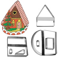 Sada formičiek - Medovníková chalúpka 7,2 cm - stredná Sada formičiek - Medovníková chalúpka 7,2 cm - stredná