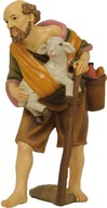 Pastier s palicou a baránkom - výška 7,0 cm, hodí sa úmerne k postavičkám 7 cm Pastier s palicou a baránkom - výška 7,0 cm, hodí sa úmerne k postavičkám 7 cm