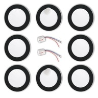 Svietidlo na osvetlenie schodiska Round Black 2xSensor Sada 6 kusov Svietidlo na osvetlenie schodiska Round Black 2xSensor Sada 6 kusov