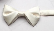 Pánsky saténový motýlik Elegantný, biely, klasický do obleku Pánsky saténový motýlik Elegantný, biely, klasický do obleku