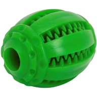 Pohodlná 8 cm zelená loptička pre psa Mint Dental Rugby Pohodlná 8 cm zelená loptička pre psa Mint Dental Rugby