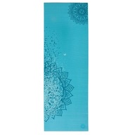 Podložka na jogu Bodhi Leela 4,5 mm - modrá s mandou Podložka na jogu Bodhi Leela 4,5 mm - modrá s mandou