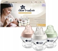 Tommee Tippee Fľaša 3x150ml 3 farby 0m+