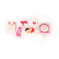 Krst Cukor Figúrky Baby Measure Topánky Krst Cukor Figúrky Baby Measure Topánky