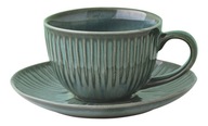 Porcelánová šálka so stojanom, 250 ml, zelená Porcelánová šálka so stojanom, 250 ml, zelená