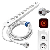 USB konektory HILARK POWER STRIP 8 5M