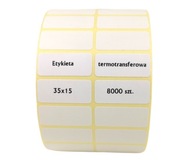 Samolepiace etikety 35x15 mm 2 rady ZEBRA 8000