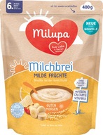 MILUPA MLIEČNA KRUTKA S OVOCIAM 6m 400g MILUPA MLIEČNA KRUTKA S OVOCIAM 6m 400g