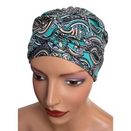 Dámsky turban Sara 411, volánikový bambusový klobúk, aj po chemoterapii