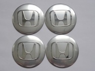 4x hliníkové nálepky na stredové krytky HONDA 56mm, strieborné 4x hliníkové nálepky na stredové krytky HONDA 56mm, strieborné