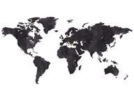 Nástenná dekorácia Mapa sveta s okrajmi
