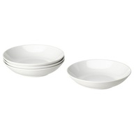IKEA GODMIDDAG HLOUBÝ TANIER BIELA SADA 4 ks IKEA GODMIDDAG HLOUBÝ TANIER BIELA SADA 4 ks