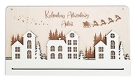 Adventný KALENDÁR, drevený PODKLAD, gravírovanie, PERSONALIZOVANÝ darček k sviatku Adventný KALENDÁR, drevený PODKLAD, gravírovanie, PERSONALIZOVANÝ darček k sviatku