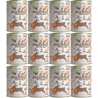 SYTA MICHA Mokré krmivo Králik so zeleninou Mokré krmivo pre psov 12x400g