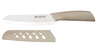 AMBITION Skiv SANTOKU Ázijský kuchársky keramický Nôž, 15 cm, biely AMBITION Skiv SANTOKU Ázijský kuchársky keramický Nôž, 15 cm, biely