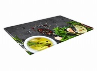 SKLENENÁ KUCHYŇSKÁ DOSKA 40x30 388b Korenie a soľ SKLENENÁ KUCHYŇSKÁ DOSKA 40x30 388b Korenie a soľ