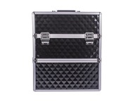 Kozmetický kufrík SUNONE 14859 XL, čierno-strieborný