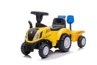 Tlačný traktor NEW HOLLAND s prívesom Tlačný traktor NEW HOLLAND s prívesom