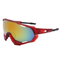 Cyklistické okuliare polarizované červené športové UV400