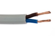 Plochý flexibilný prúdový kábel 2x0,75 lanko - 20m