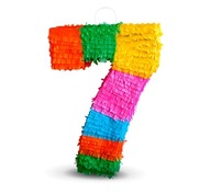 Narodeninová Piñata Číslo 7 Farebné 50 cm