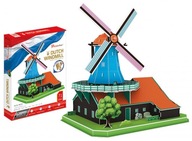 HOLANDSKÝ VETERNÝ MLÝN 3D PUZZLE CubicFun XL 2194 HOLANDSKÝ VETERNÝ MLÝN 3D PUZZLE CubicFun XL 2194