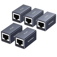 5x Rj45 Coupler Ethernet kábel konektor 5x Rj45 Coupler Ethernet kábel konektor