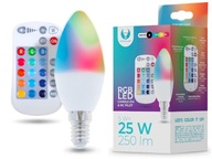 FAREBNÁ ŽIAROVKA NA DIAĽKU, TENKÝ ZÁVIT, RGB TEPLO FAREBNÁ ŽIAROVKA NA DIAĽKU, TENKÝ ZÁVIT, RGB TEPLO