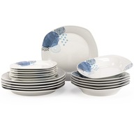 SET tanierov Porcelán SERVIS 18 PRVKOV. SET tanierov Porcelán SERVIS 18 PRVKOV.