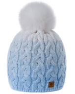 TEPLÁ zimná čiapka Woolk Pola brmbolce a fleece TEPLÁ zimná čiapka Woolk Pola brmbolce a fleece