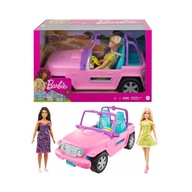 Terénne auto Barbie Jeep + 2 bábiky Barbie veľká sada Mattel GVK02