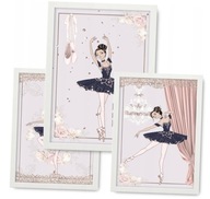 Obraz 3ks 24x33, BALLET DRANCER + rám Obraz 3ks 24x33, BALLET DRANCER + rám